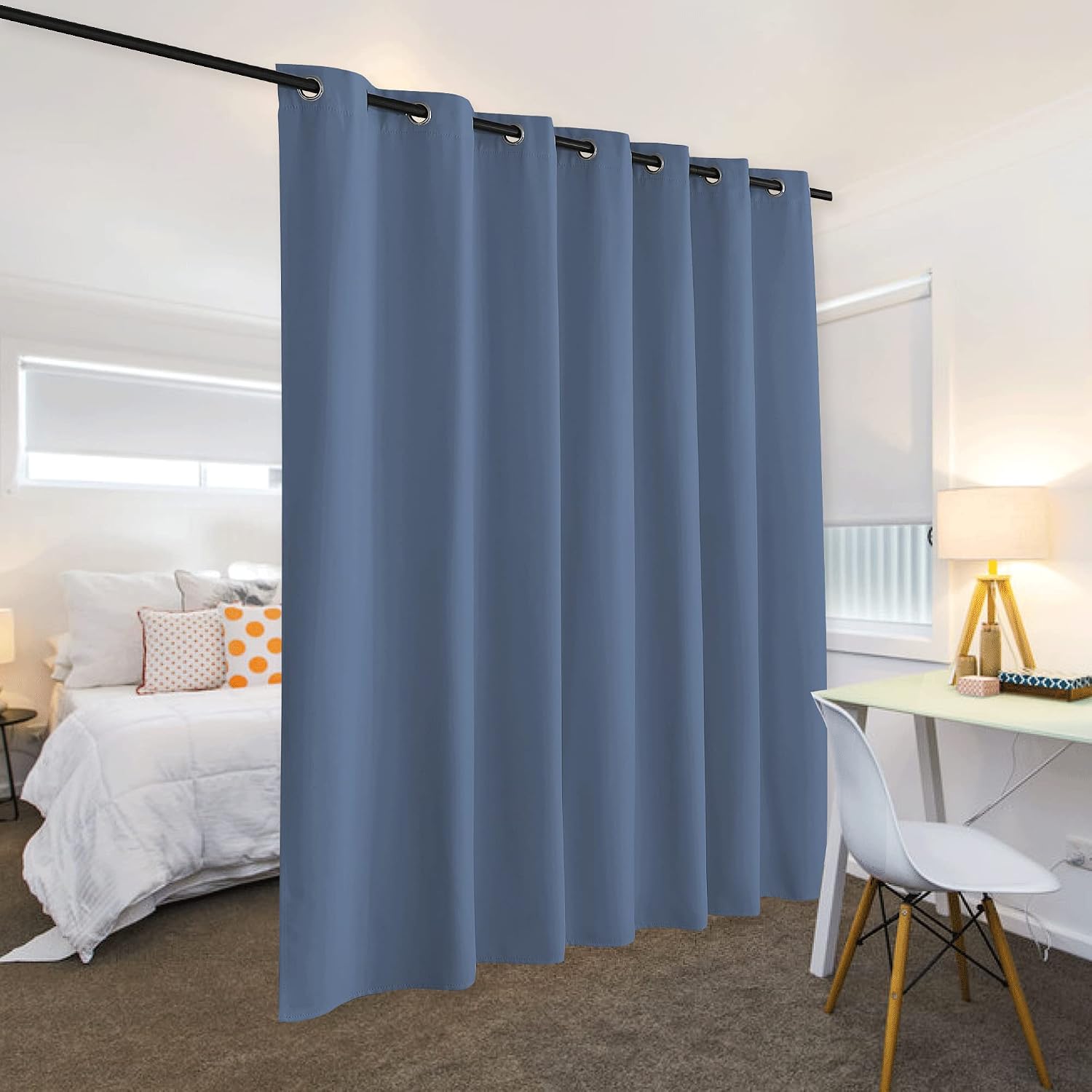 Rybhome RYB HOME Blackout Curtains Soundproof Energy Saving Insulating Privacy Room Divider Curtains for Patio Sliding Glass Door Living Ro…