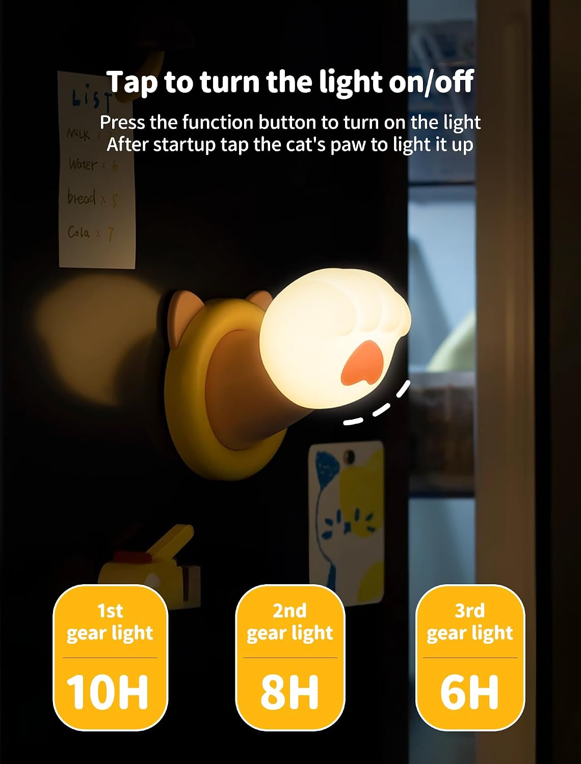 Night Light for Kids, Magnetic Wall Light, Bedside Touch Lamp, Funny Dimmable Silicone Nightlight, Funny Gifts for Women Men Family…