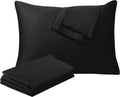 ShunjieHome 100% Egyptian Cotton Queen Pillow Protectors Set of 4, 400 Thread Count Sateen Weave Cooling Pillowcase, easy maintenance…