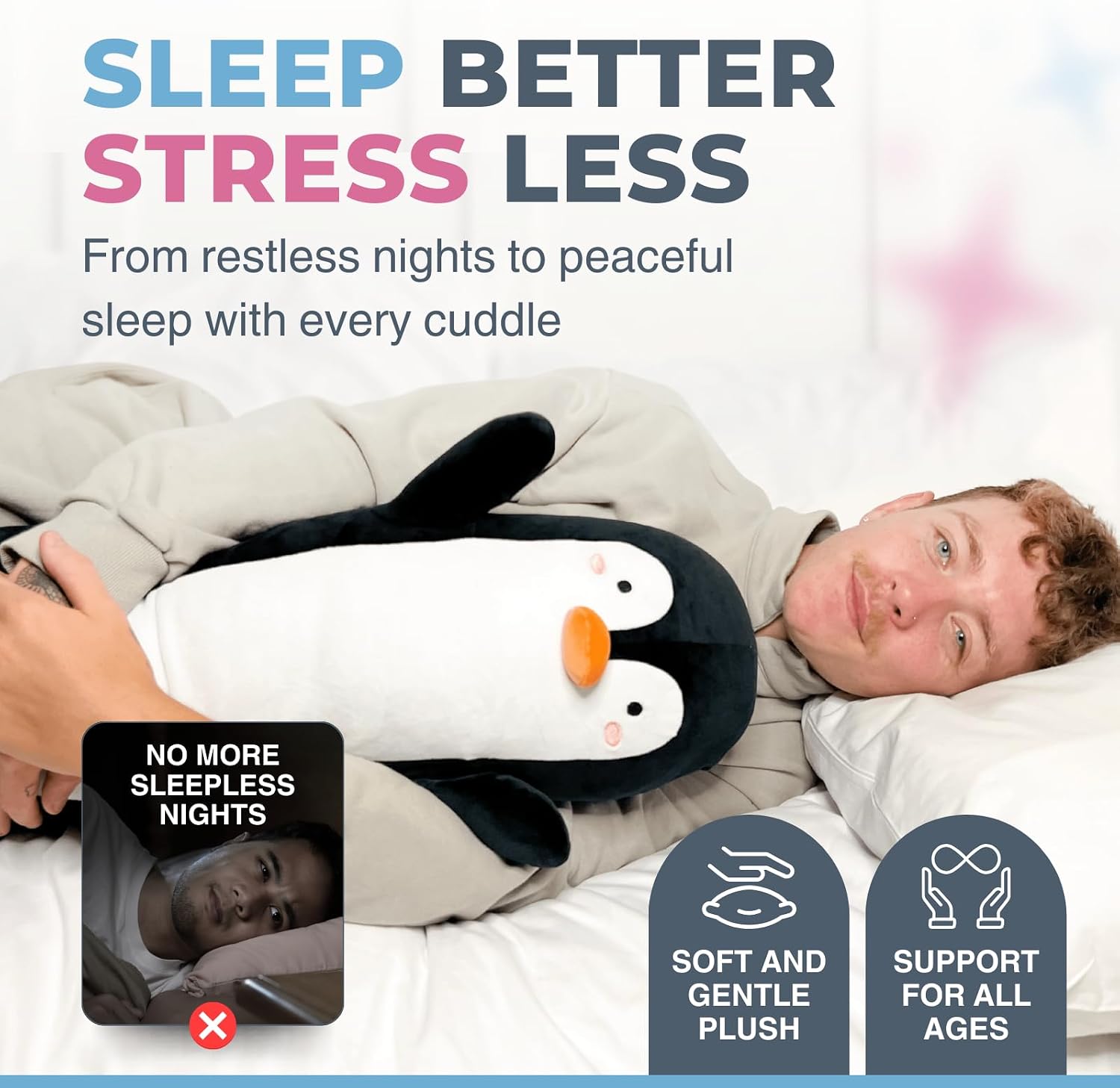CuddlePaws Cuddle Paws Penguin Plush Body Pillow for Kids | Long Stuffed Animal Cuddle Pillow | Soft Hugging Toy | Plushie Gift for Girls &…