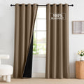 NICETOWN 100% Blackout Curtains 84 inch Long for Bedroom, Total Blackout Thermal Insulated Grommet Long Window Curtains 2 Panels Set, 2…