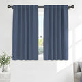 Ponydance PONY DANCE Window Curtains Drapes - Energy Saving Back Tab/Rod Pocket Room Darkening Thermal Draperies Heavy-Duty for Kitchen, 52…