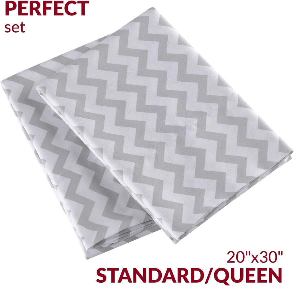 Mellanni Pillow Cases - Luxury, Extra Soft, Cooling Pillow Covers - 2 PC Iconic Collection Pillowcases - Envelope Closure (Standard/Queen 2…