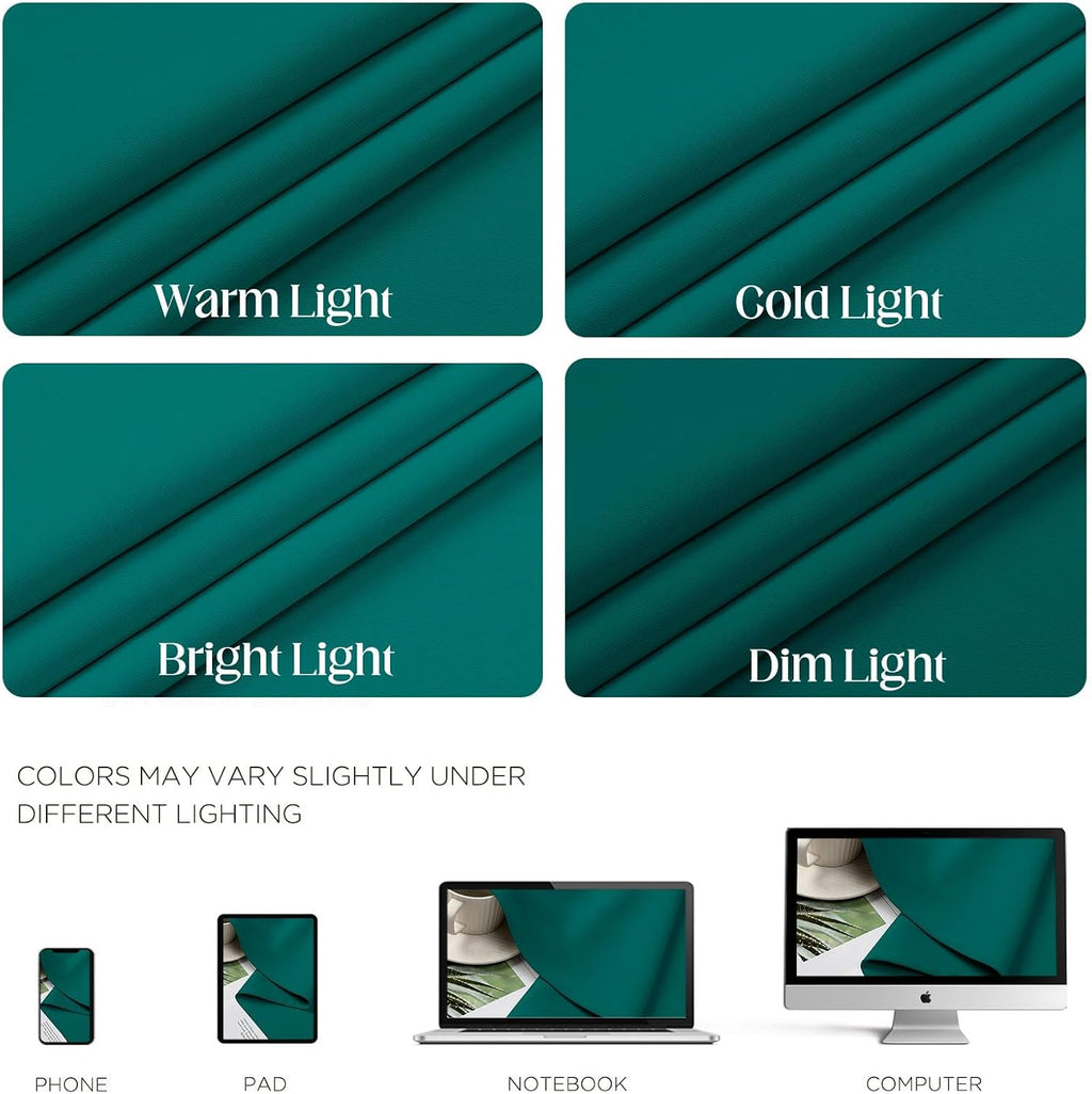 CUCRAF Blackout Curtains for Bedroom, Thermal Insulated Room Darkening Grommet Window Curtains & Drape