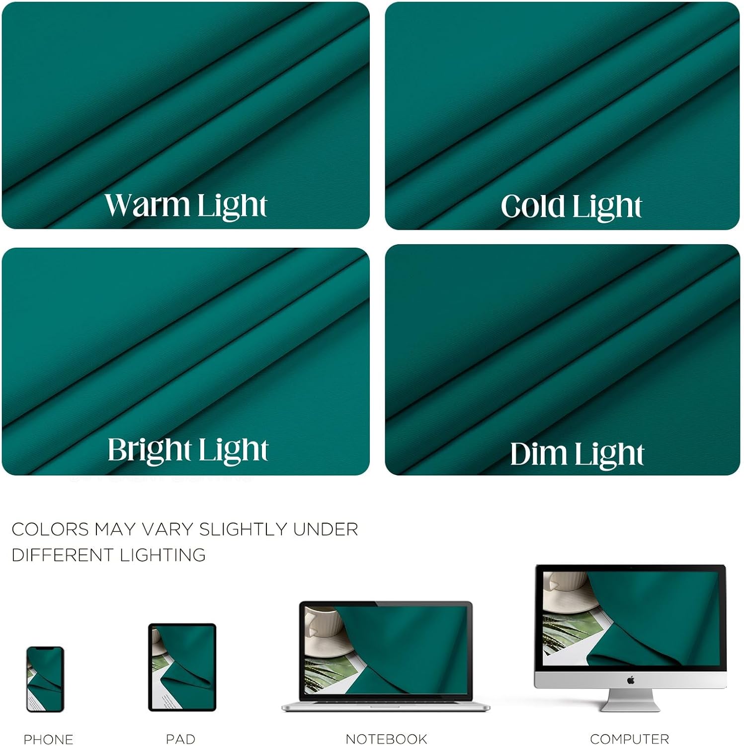 CUCRAF Blackout Curtains for Bedroom, Thermal Insulated Room Darkening Grommet Window Curtains & Drape