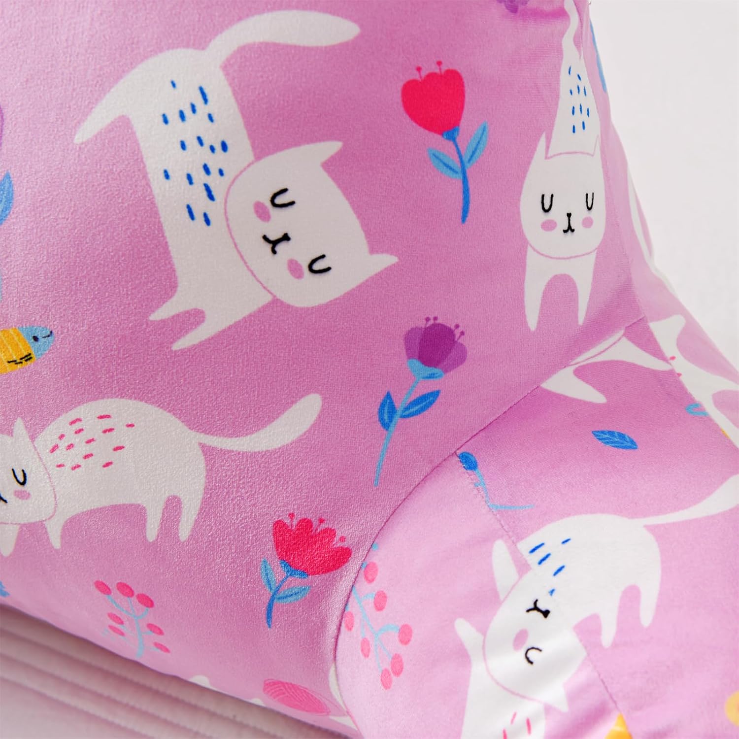 Aimuan Pink Cat Reading Pillow Bed Rest Wedge Backrest Pillow with Arms Back Support for Sitting Up in Bed Cushion Incline Rest Sleeping…