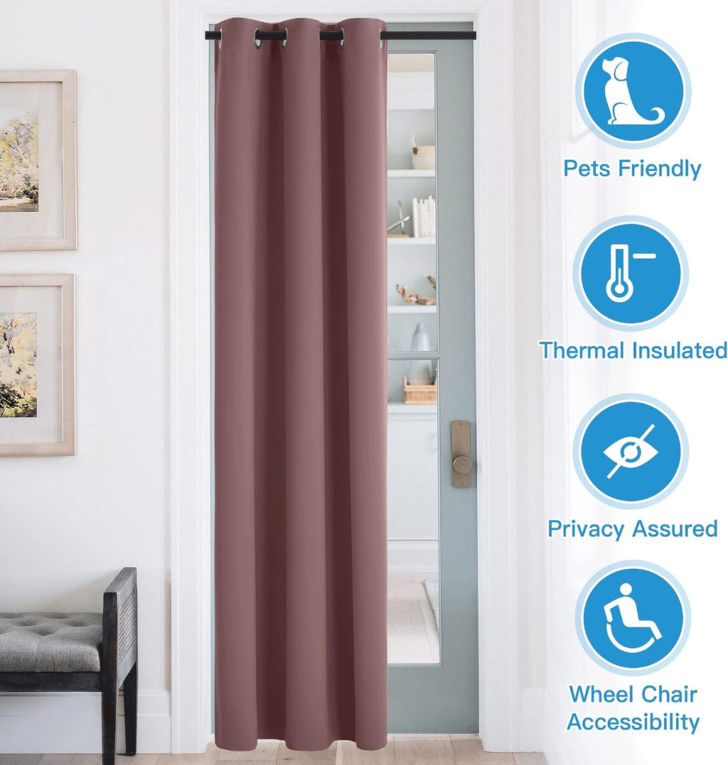 Rybhome RYB HOME Temporary Doorway Curtains Blackout Privacy Room Divider Curtains Portable Drapes for Closet Wall Panel for Bedroom Living…