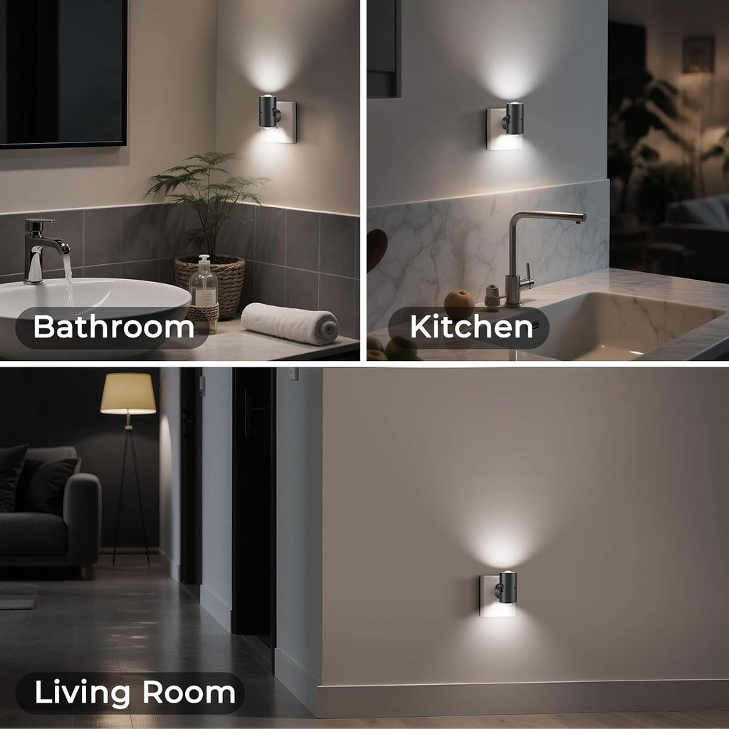 TSEXES LED Night Lights Plug into Wall, Dimmable Plug in Night Light, Dusk to Dawn,5000K Daylight,0-200LM Bright Nightlight Auto-On/Off…