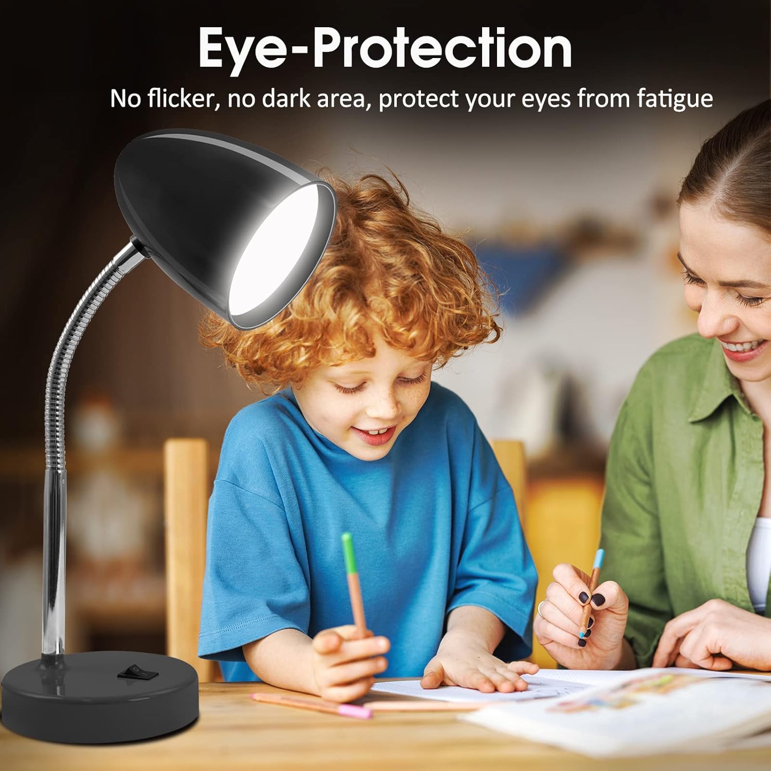 Eenergeticlighting E ENERGETIC LIGHTING LED Desk Lamp, 3.5W 240LM 4000K Cool White Study Lamps for Bedroom and Office, Eye Protection, ETL…