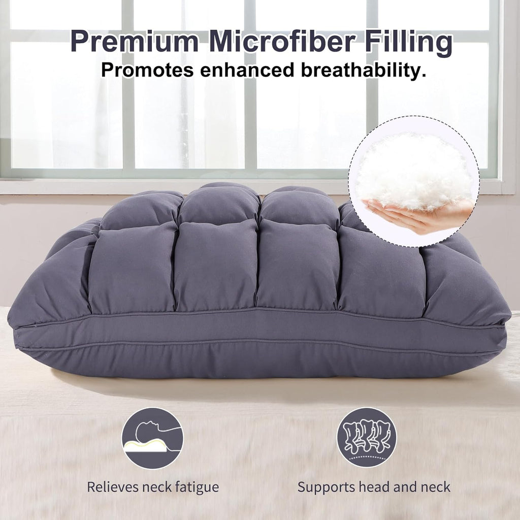 Yourmoon YOUR MOON Soft Pillows King Size for Sleeping, Support Bed Pillows, Fluffy Down Alternative Pillow, Luxury Hotel Gel King Pillows…