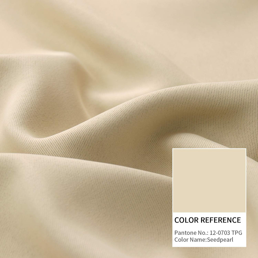 BGment Beige Room Darkening Curtains 30 Inch Length for Half Windows- 34 x 30 inch Panels Rod Pocket and Back Tab Thermal Insulated Blackou…