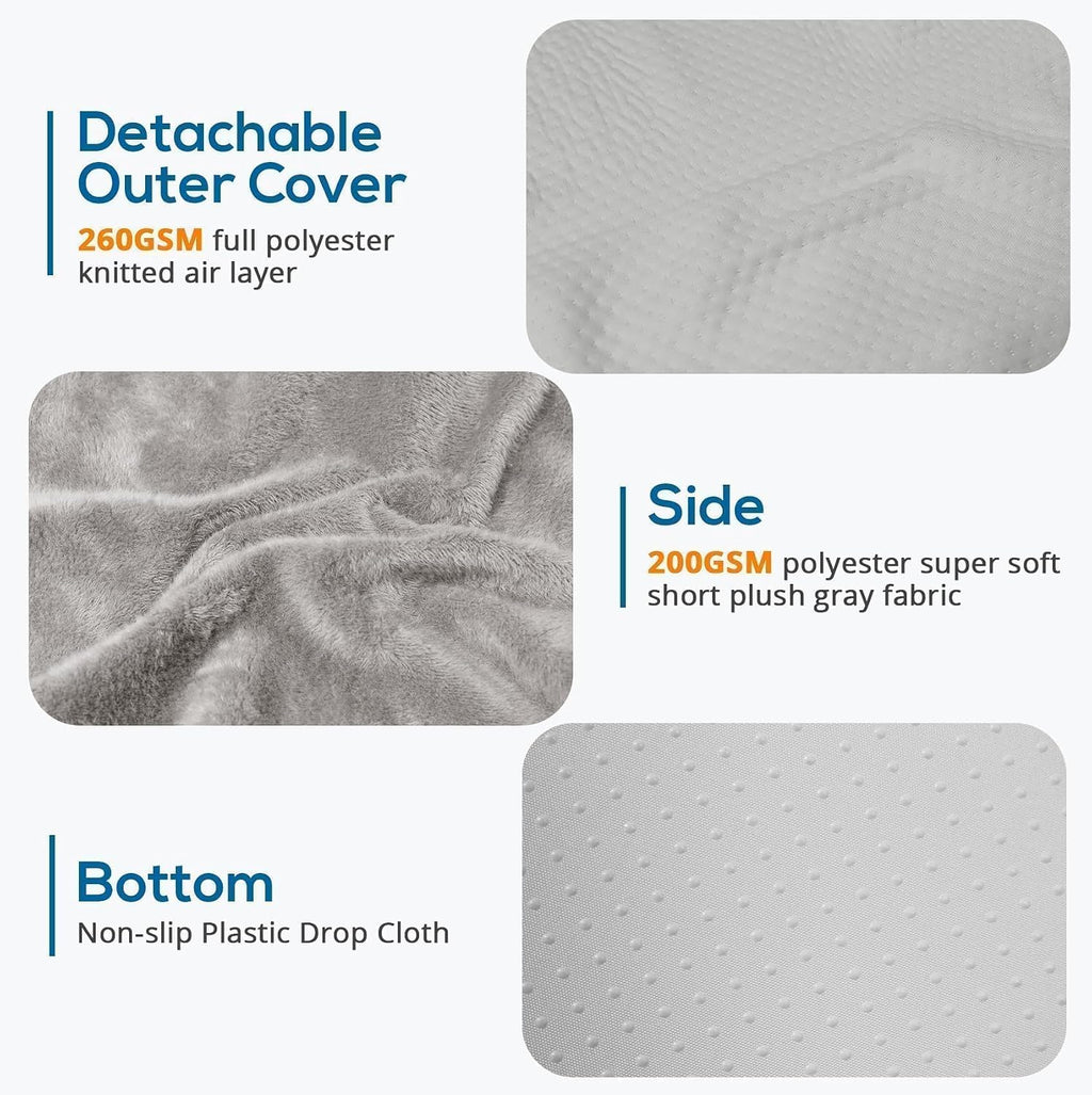 Sasttie Wedge Pillow, 12 Inch Memory Foam Bed Wedge Pillow for Sleeping, Acid Reflux, Back Pain, Post Surgery, and Snoring, Designed with W…