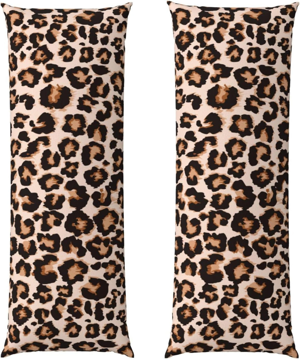 Sovvin Cheetah Print Body Pillow Cover Leopard Long Pillow Case with Zipper Decorative Soft Cushion Bedding Pillowcase for Couch Bed…