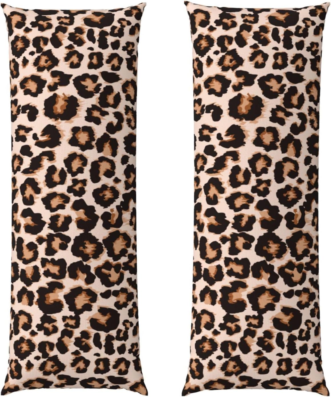 Sovvin Cheetah Print Body Pillow Cover Leopard Long Pillow Case with Zipper Decorative Soft Cushion Bedding Pillowcase for Couch Bed…