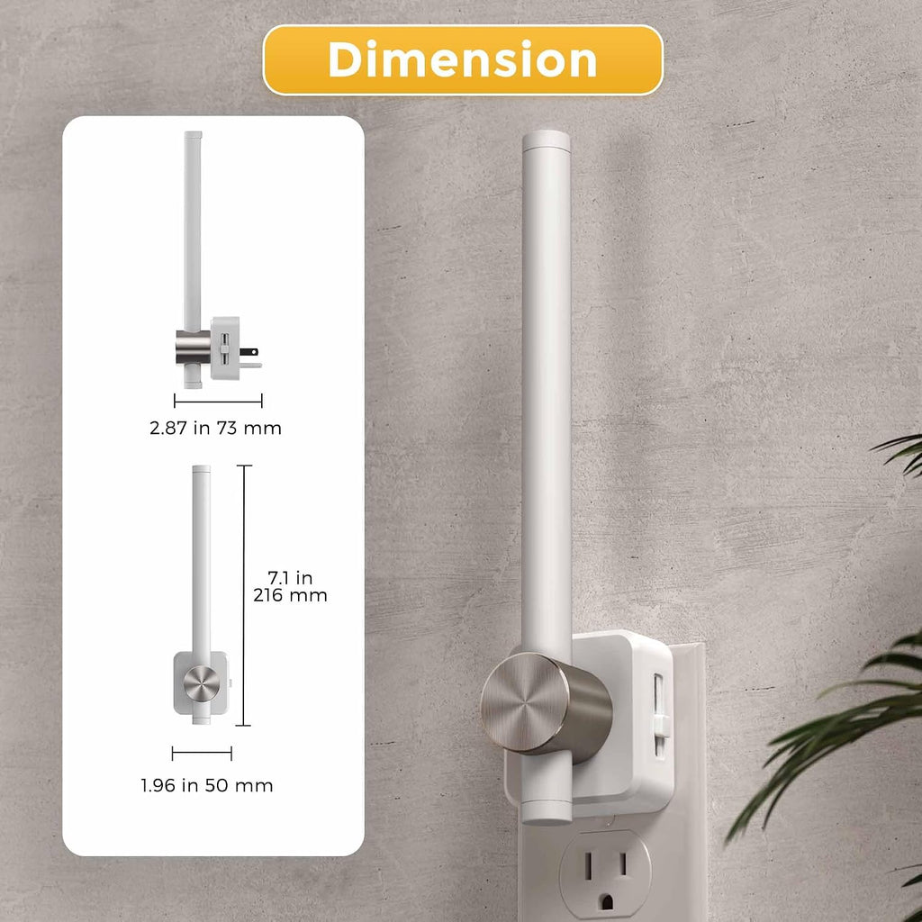 L LOHAS LED Night Light, Night Lights Plug into Wall, 0-200LM Bathroom Night Light, Dusk to Dawn Sensor 2W Dimmable Nightlights, Soft…