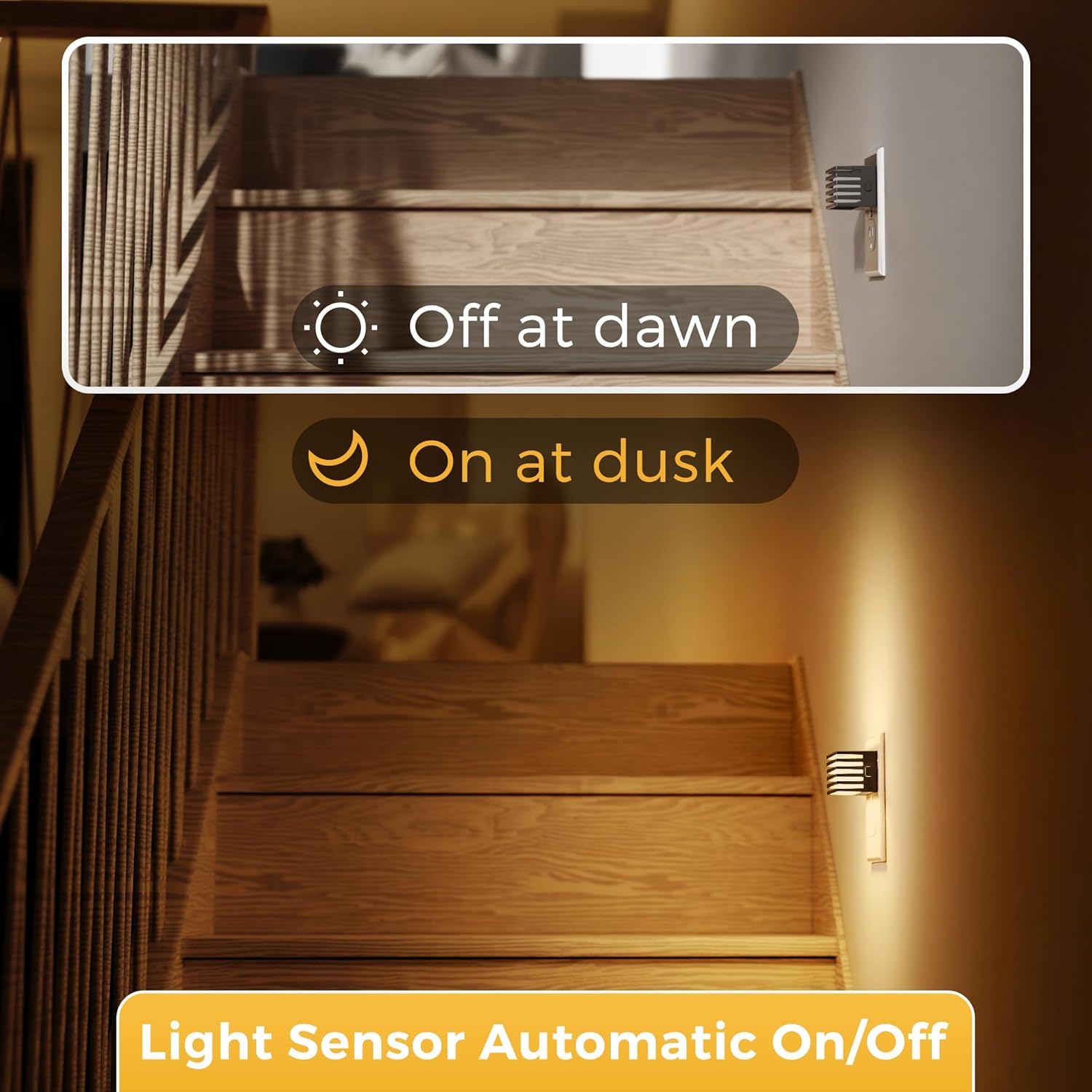 L LOHAS LED Night Lights Plug into Wall, 2 Pack Modern Night Light with Dusk to Dawn Sensor, Dimmable Plug in Night Light, Adjustable…