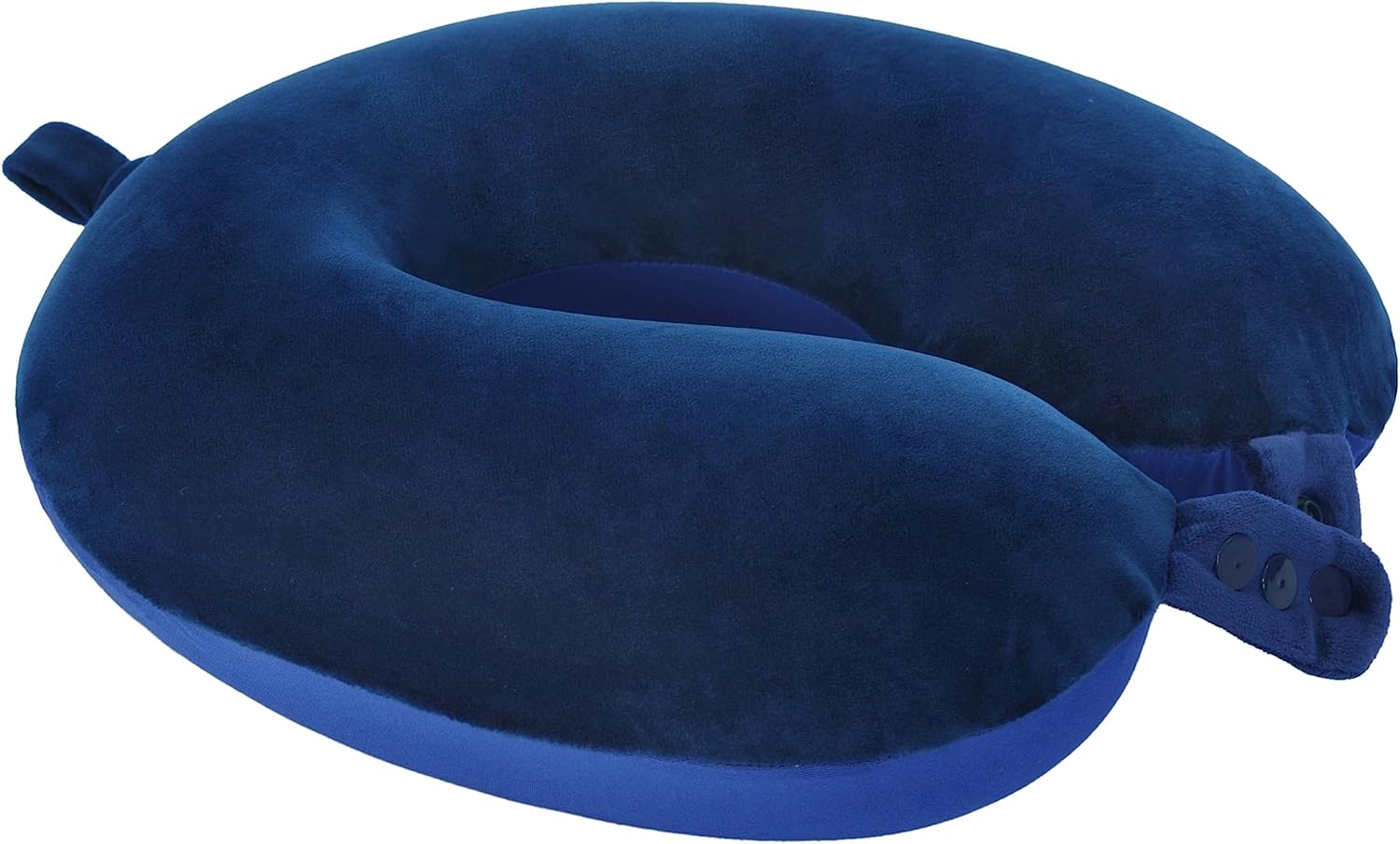 Travel Neck Pillow, Top Memory Foam Pillow for Head Support, Ideal for Airplanes, Cars, and Home Recliners, Adjustable and Soft (Blue)