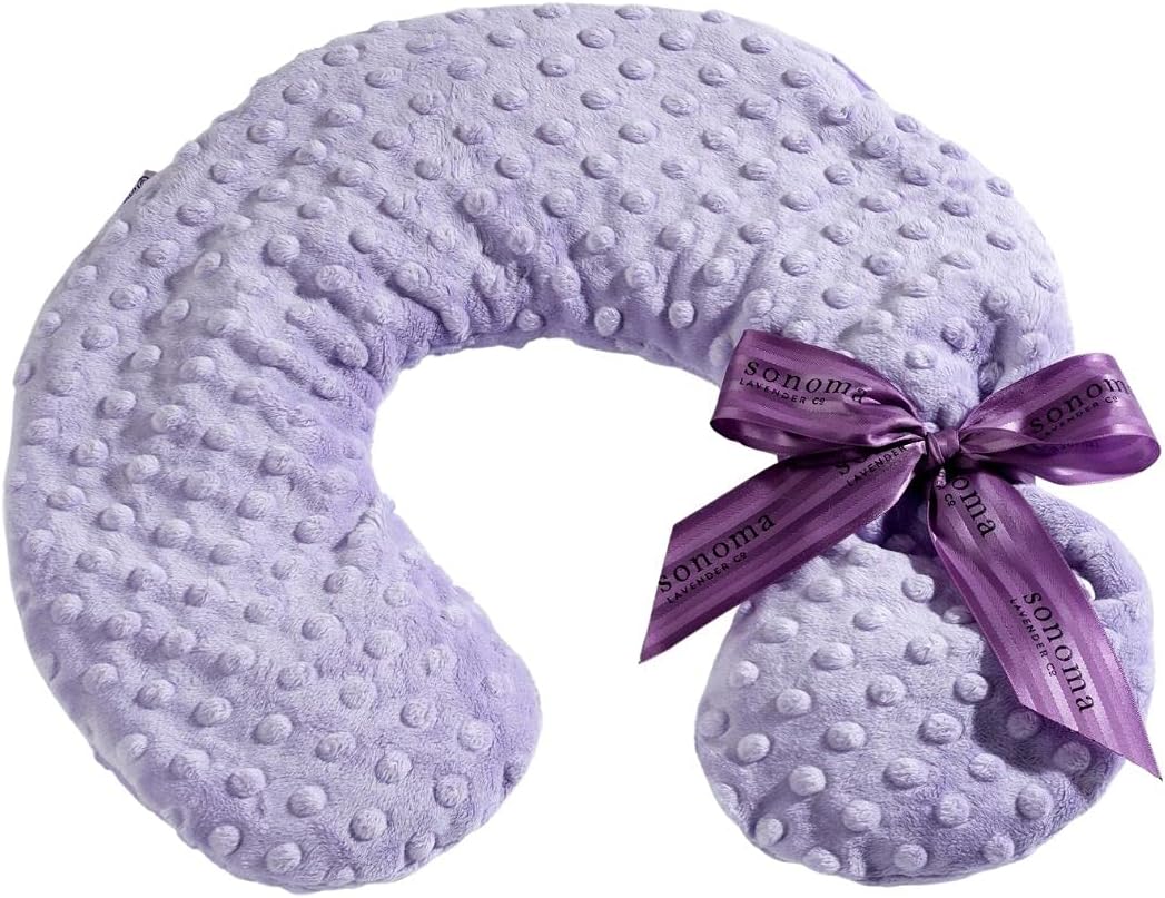 Your Personal comfort Ritual Sonoma Lavender Luxury Lavender Heatable/Chillable Neck Pillow, Microwaveable for Neck and Shoulders with Rem…