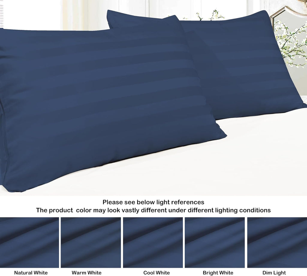 100% Egyptian Cotton Toddler Pillowcases Set of 4, 400 Thread Count Sateen Weave Small Pillow Protectors, Super Soft Breathable Zippered…