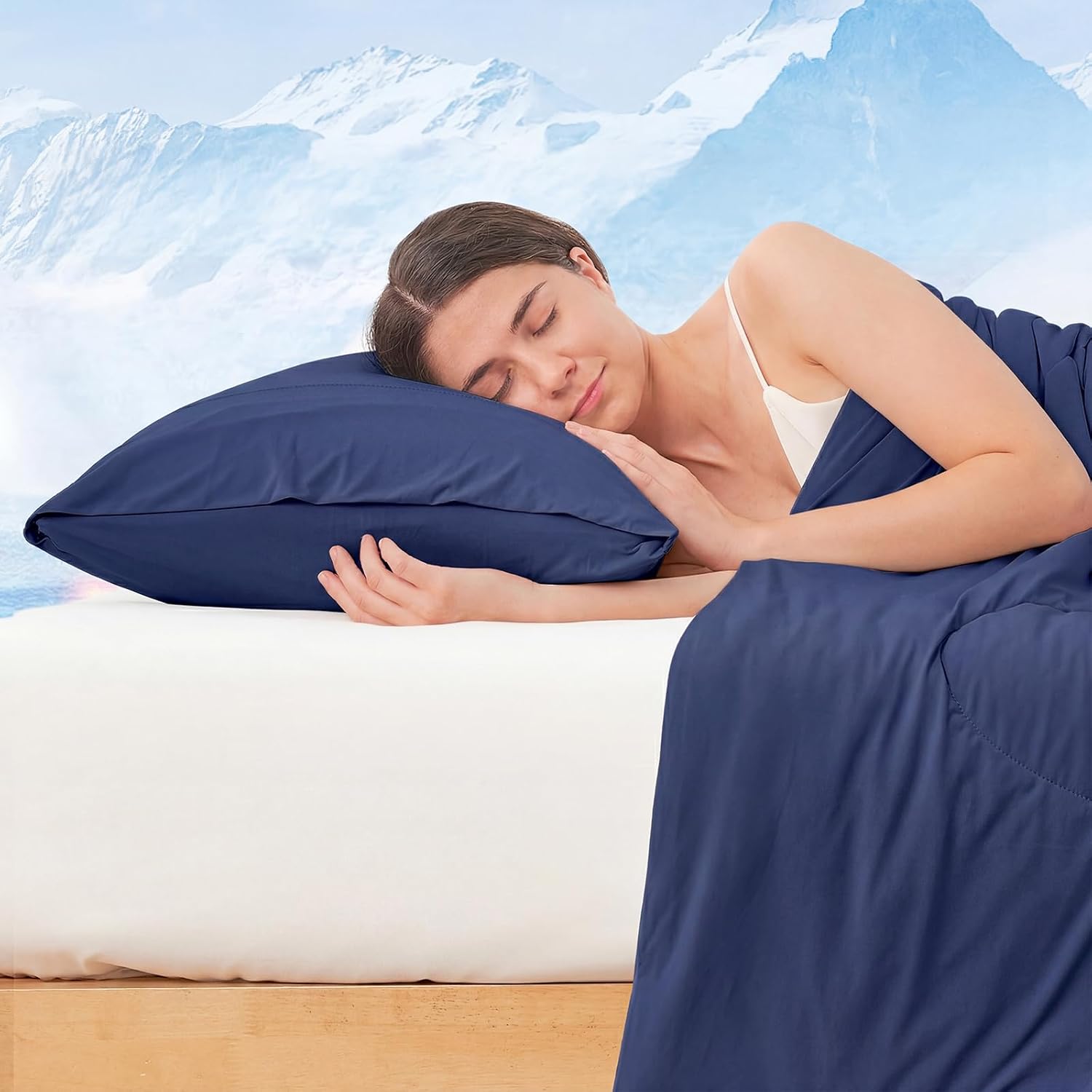 CozyBliss Cozy Bliss 2pcs Cooling Pillow Cases Set for Hot Sleepers & Night Sweats, Q-Max 0.5 Silky Wrinkle-Free Pillow Covers with Envelop…