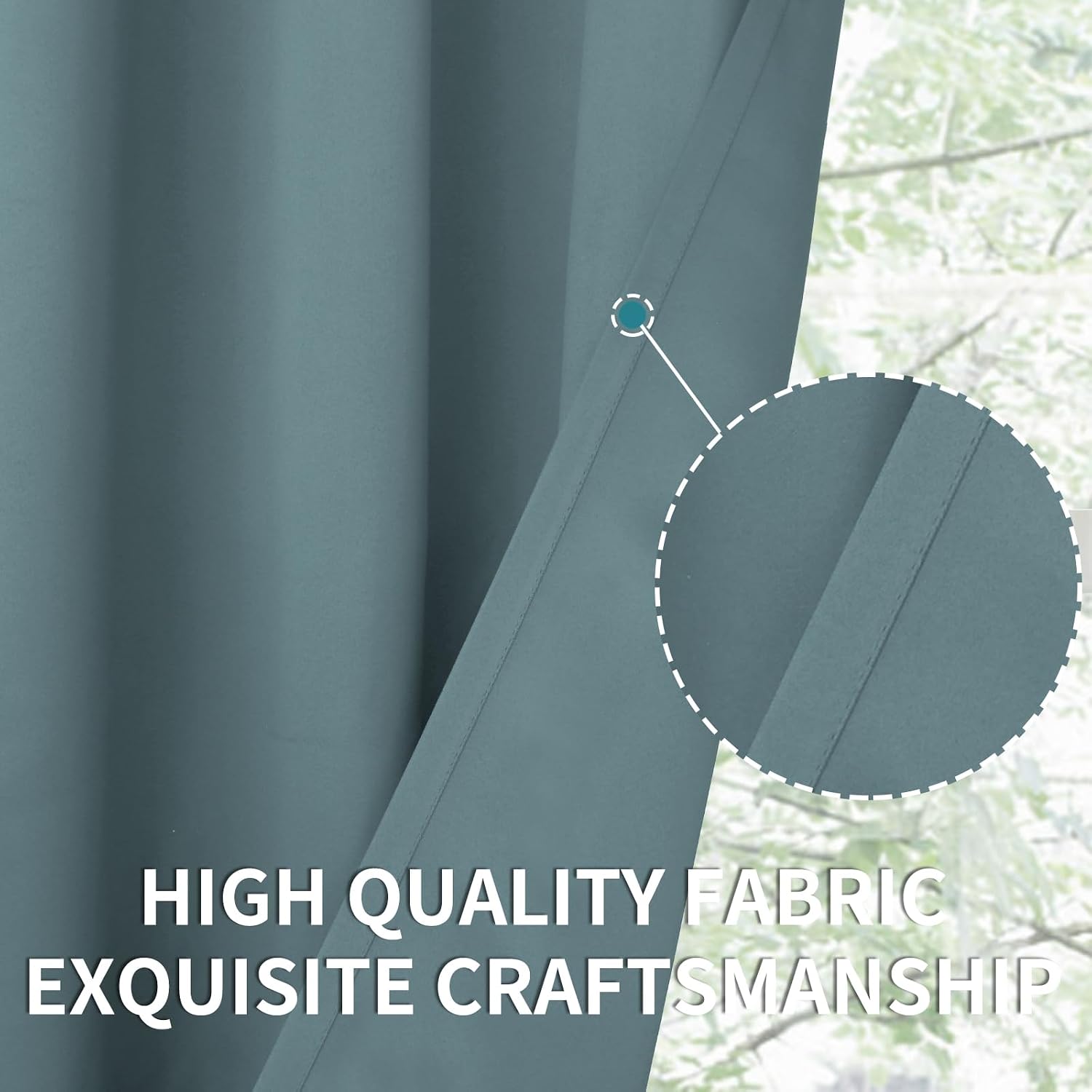 BGment Room Darkening Curtains 45 Inches Long - Grommet Thermal Insulated Drapes Window Treatment Curtains for Bedroom, 2 Panels, 52 x 45 I…