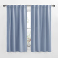 NICETOWN Blackout Curtain Panels for Kitchen - (Vintage Blue Color) 34x63 Inch, 2 Panels Set, Thermal Insulated Room Darkening Blackout…
