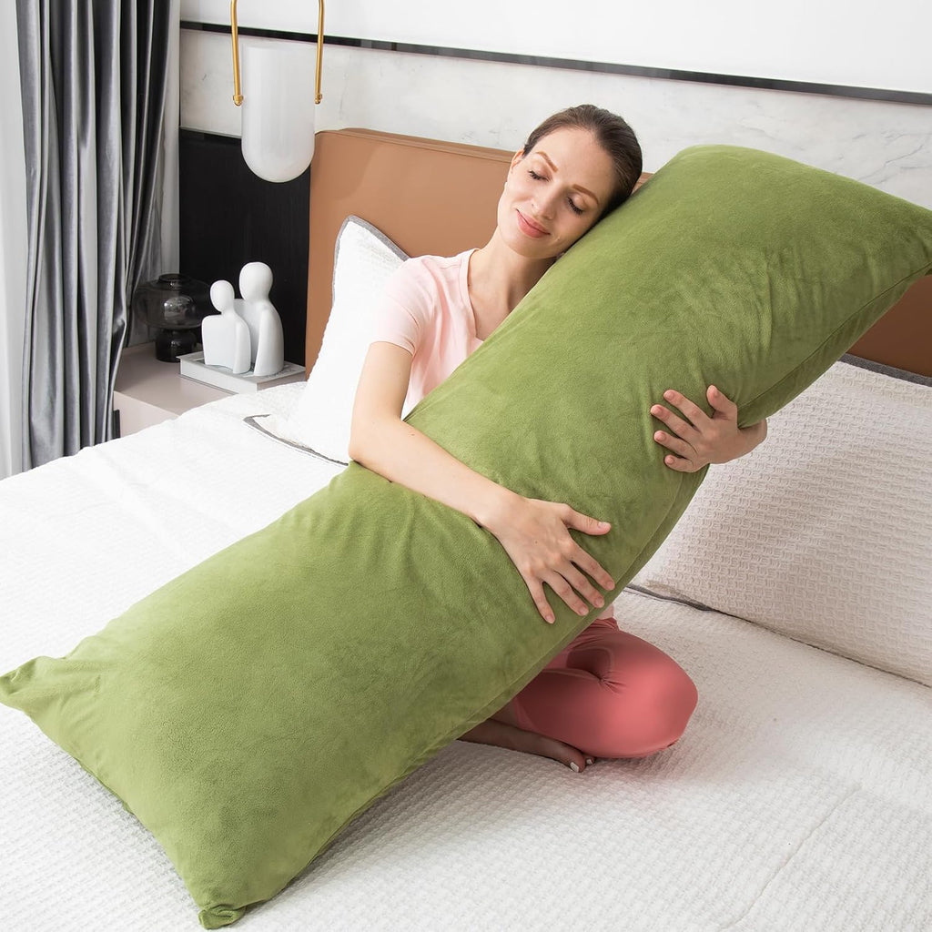 1 MIDDLE ONE Body Pillow, Memory Foam Body Pillows for Adults Sleeping, Long Pillow for Bed, Big Large Firm Full Body Pillow for Side…