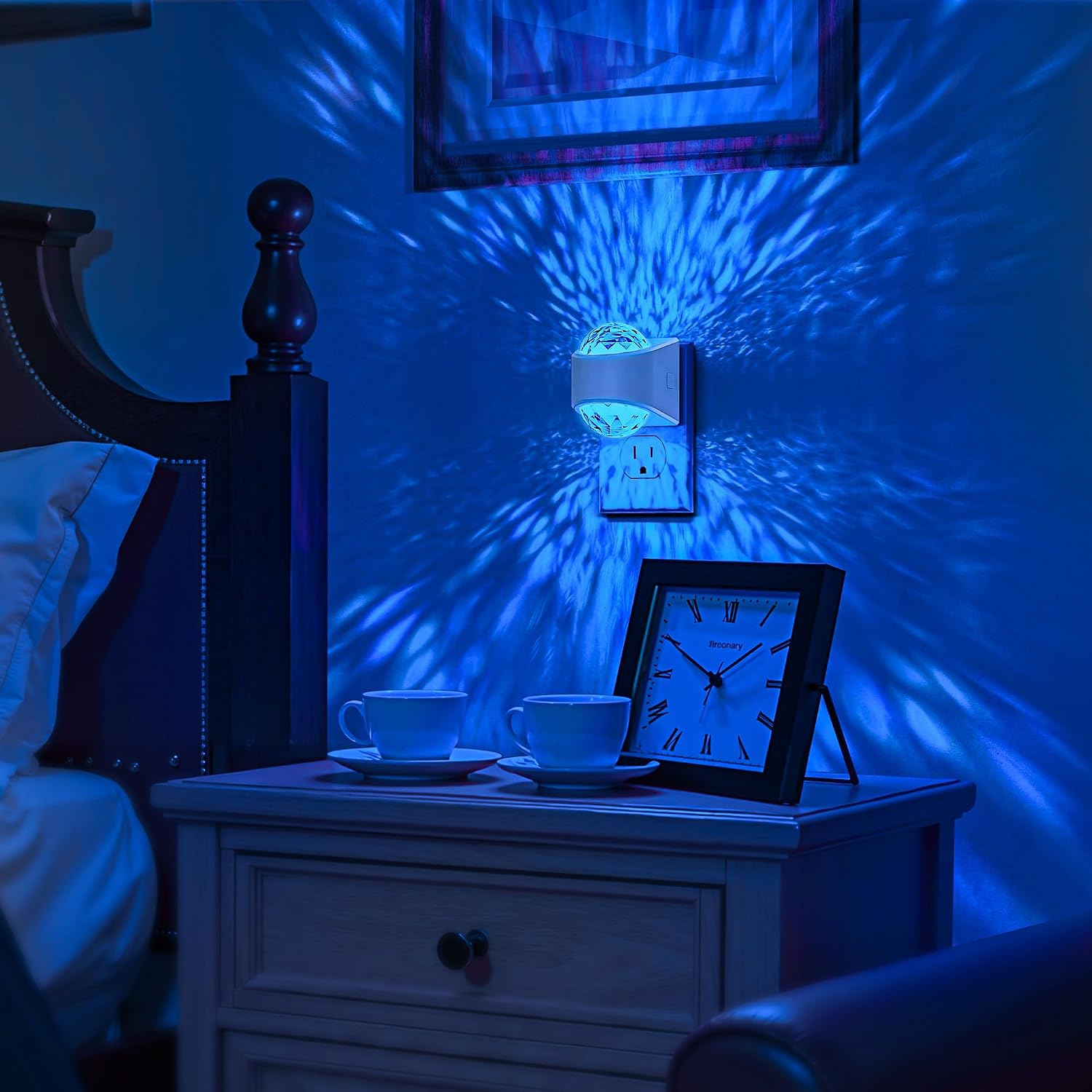 Night Lights Plug into Wall, Star Projector for Bedroom, Night Light Projector for Kids, 9-Color RGB Galaxy Nightlight with Dusk to Dawn…