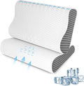 Bedcool Memory Foam Pillows 2 Pack Neck Pillow - Neck Support Pillow for, Ergonomic Cervical Pillow for Sleeping, Orthopedic Contour Bed P…