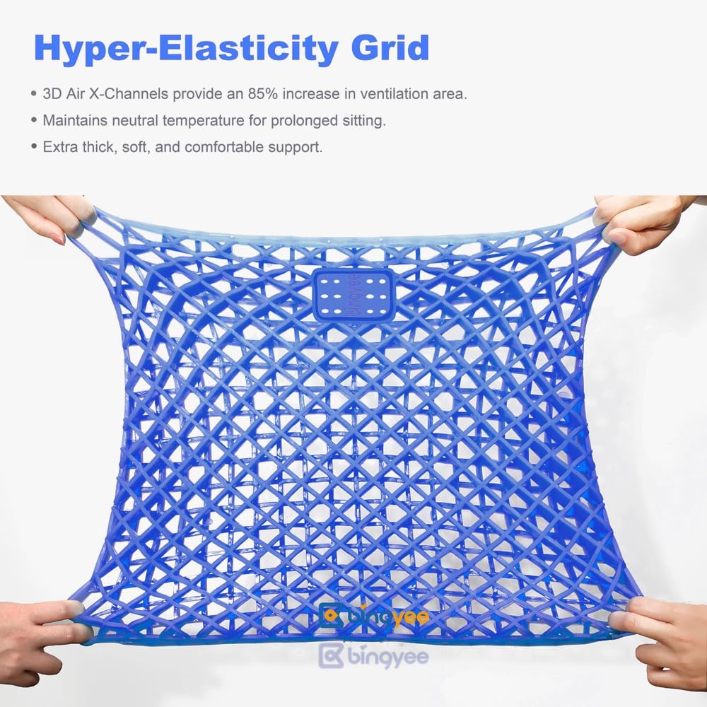 Gel Seat Cushion 1.8 Inch Thick Seating Pad Orthopedic Chair Cushions for Pressure Relief Gel Pads for Office Chair, Car, Home…
