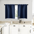 NICETOWN RV Blackout Curtains for Camper Windows, Kitchen Curtains, Short Blackout Curtains & Drapes, Thermal Insulated Rod Pocket Window…