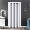 ChrisDowa Blackout Door Curtains for Doorway Privacy, Grommet Closet Curtain for bedroom closet door, Thermal Insulated Temporary Door Cove…