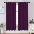 Cucraf Purple Blackout Curtains 63 inch Length 2 Panels Set, Room Darkening Drapes for Living Room Bedroom, Thermal Insulated Light Blockin…