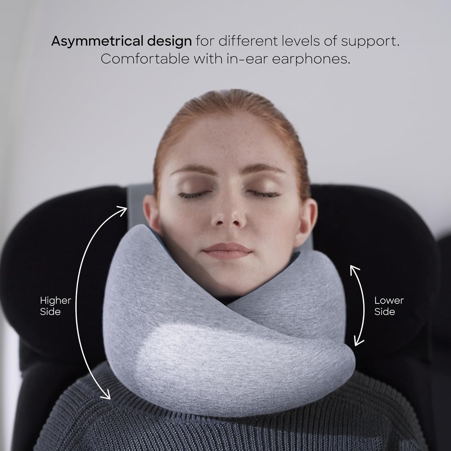Ostrichpillow Go Neck Pillow, Travel Pillows for Airplanes, Premium Memory Foam Travel Pillow, 360o Ergonomic Design, Asymmetrical Sides…