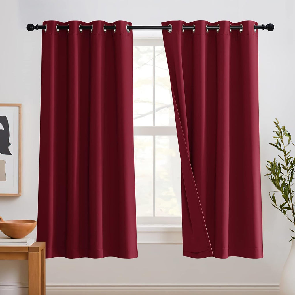 Rybhome RYB HOME Acoustic Curtains Blackout Thermal Insulating 3-in-1 Curtain Set for Baby Nursery Bedroom Living Room Room Divider Panels,…