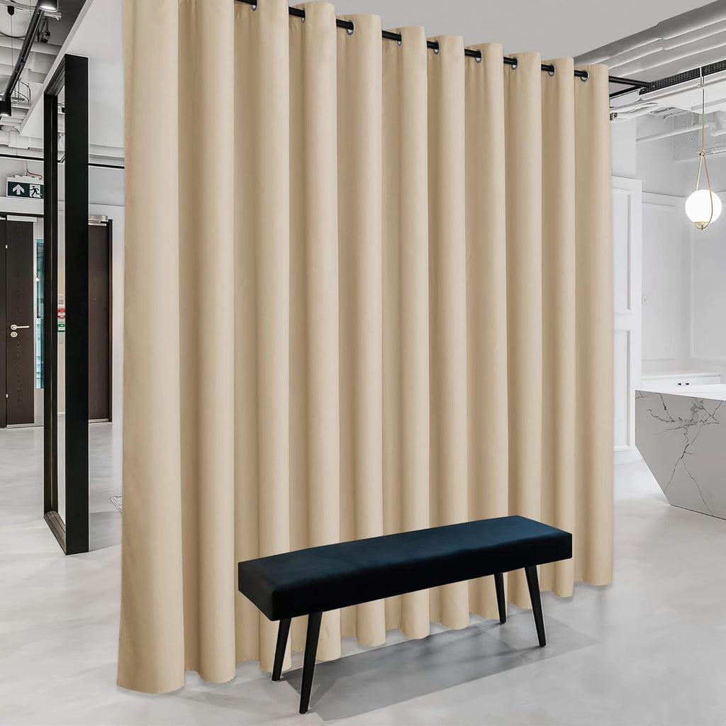 Rybhome RYB HOME Extra Wide Curtain for Room Divider - Blackout Privacy Partitions Thermal Insulating Shades for Patio Door Hallway Office…