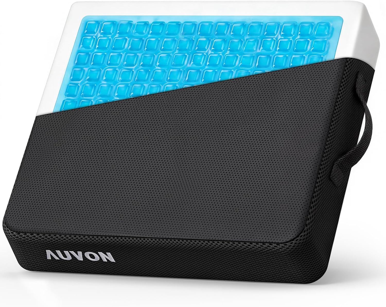 Auvon Cooling Gel Wheelchair Seat Cushion for Sciatica, Back, Pressure Sore and Ulcer, Breathable Memory Foam Chair Cushion with Waterproo…