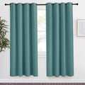 NICETOWN Blackout Drape for Nursery, Sea Teal, Single Panel, 55 by 78-inch, Home Fashion Thermal Insulated Blackout Room Darkening…