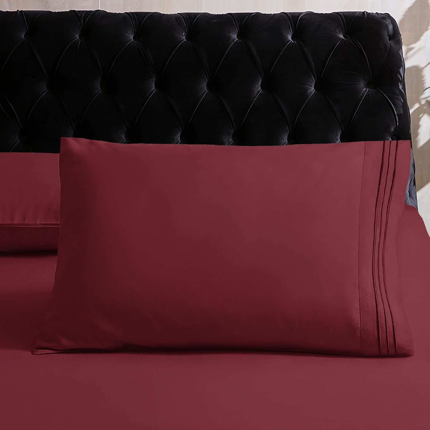 MocassiLuxuryBedding Mocassi King Sheet Set - Luxury Hotel 1800 Premier Bedding Sheets & Pillowcases - Ultra Soft Breathable & Cooling Bed…