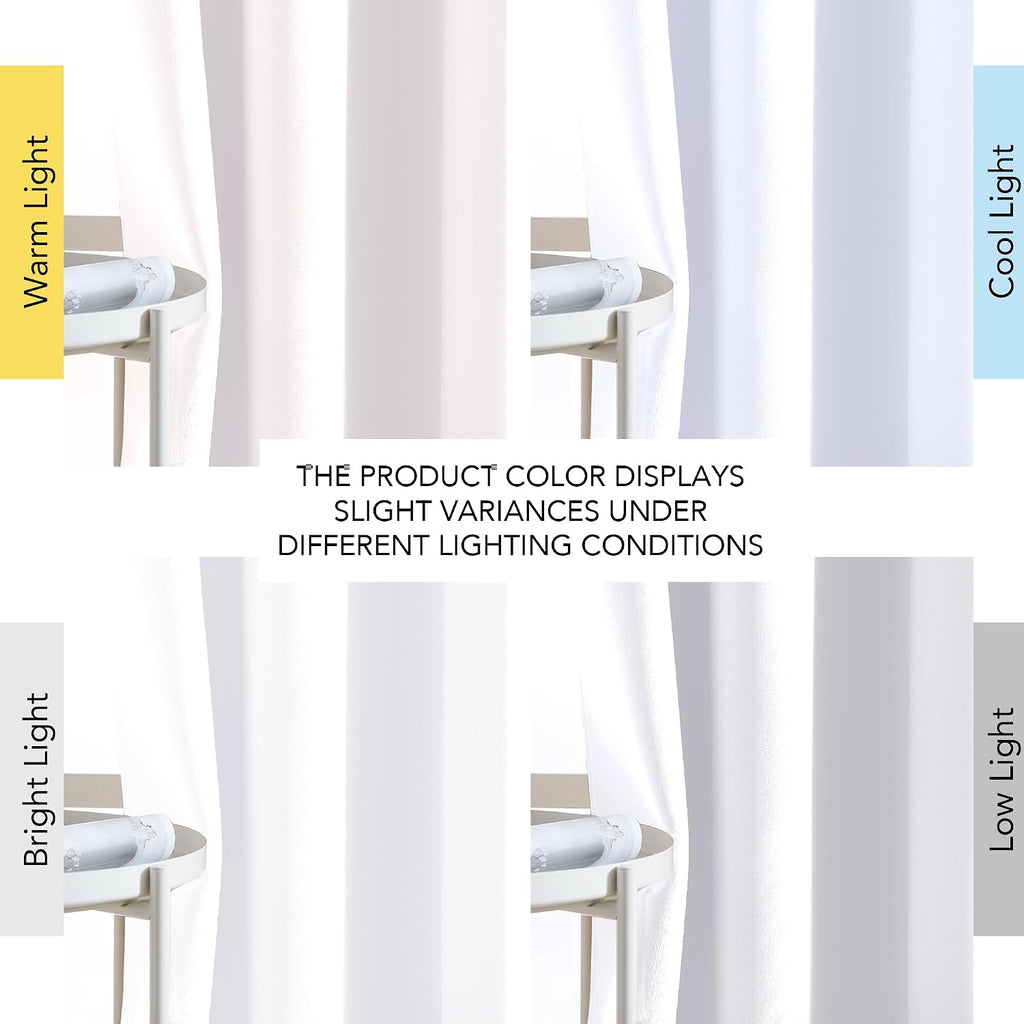Nicetown Greyish White Room Darkening Curtain Panels - Window Treatment Thermal Insulated Grommet Room Darkening Curtains/Drapes for Bedroo…