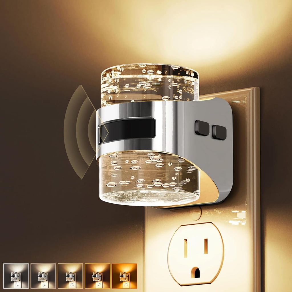 Llohasled L LOHAS LED Motion Sensor Night Light, 5CCT Color Temperature Change Night-Light, Bubble Night Lights Plug into Wall, Dimmable Nigh…
