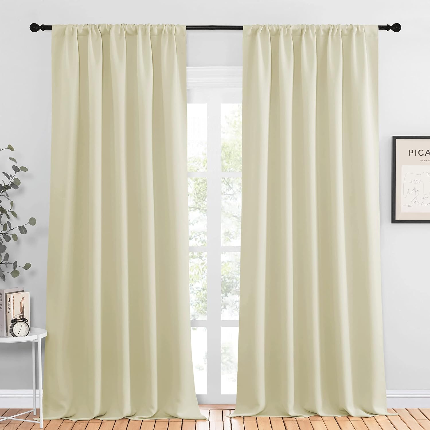 NICETOWN Room Darkening Curtains for Bedroom - Home Decoration Privacy Protection Thermal Insulated Solid Drapes/Draperies for Sliding…