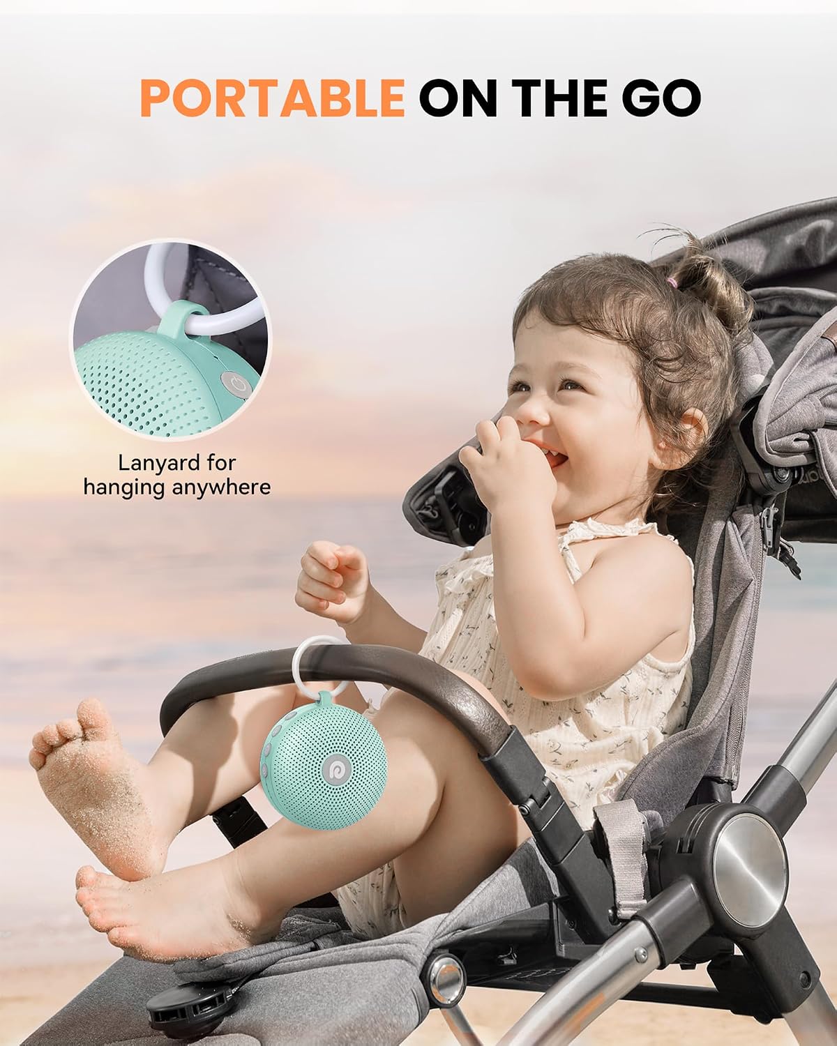 Dreamegg Sound relaxation Machine - Portable Sound Machine for Baby Adult, Features Powerful Battery, 21 Soothing Sound, Noise Canceling…