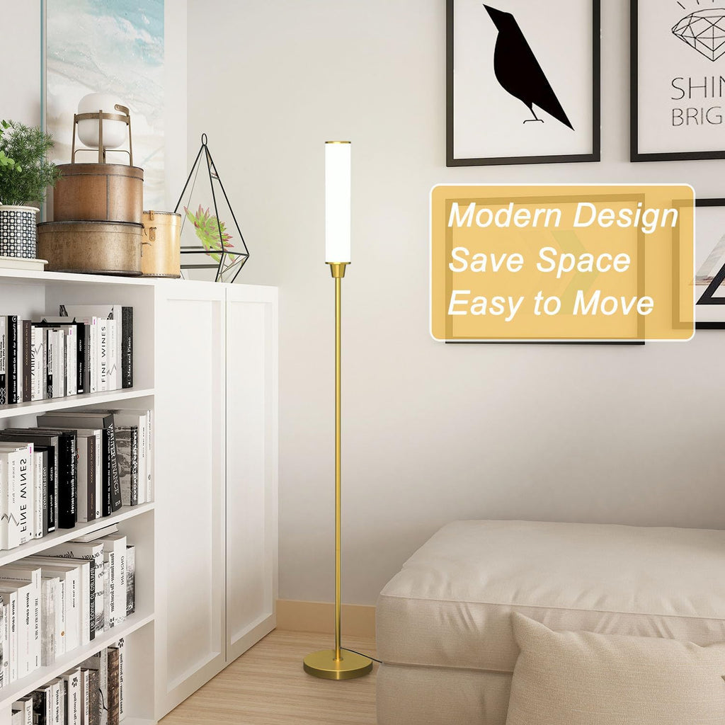Nukanu Floor Lamp with Remote Control, Bright Floor Lamps for Living Room/Bedroom/Office, Stepless Adjustable 3000K-6000K Colors and…