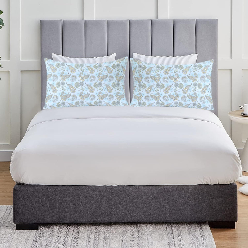 Feather & Stitch 100% Cotton 2 Piece Queen Pillowcases, 300TC Ultra-Soft Pillowcases with Envelope Closure, Wrinkle-Fade-Stain Resistant…