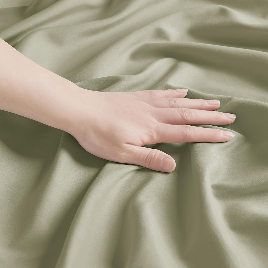 Nestl Sage Green King Pillow Cases 2 – Soft King Size Pillow Case, 1800 Brushed Microfiber Pillowcases, Envelope Closure Pillowcase, King P…