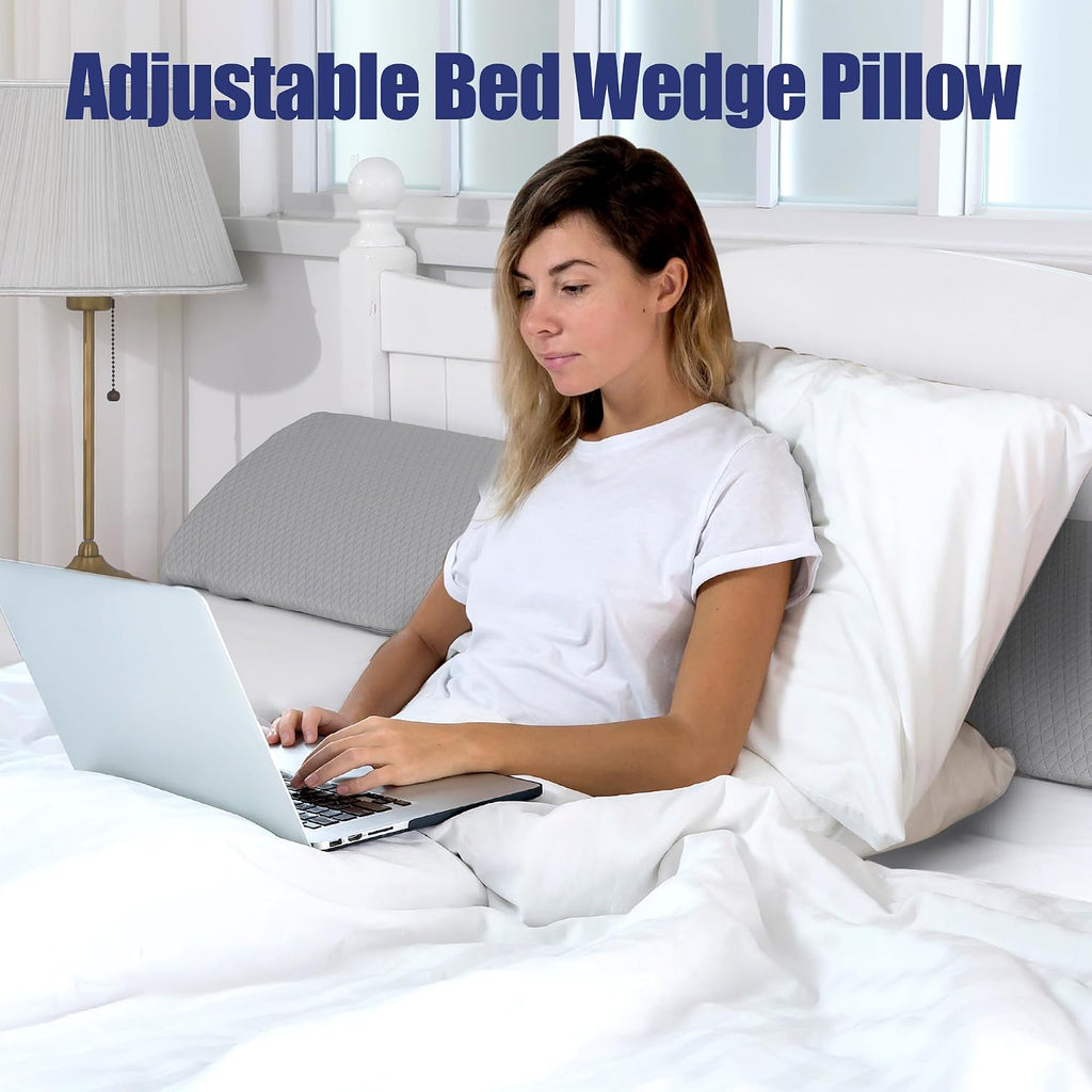 HOMBYS Wedge Pillow Headboard for Bed Gap, Foldable Bed Wedge Gap Filler King Size, Matterss Gap Filler, Multi Functional Bed Crack Pillow…