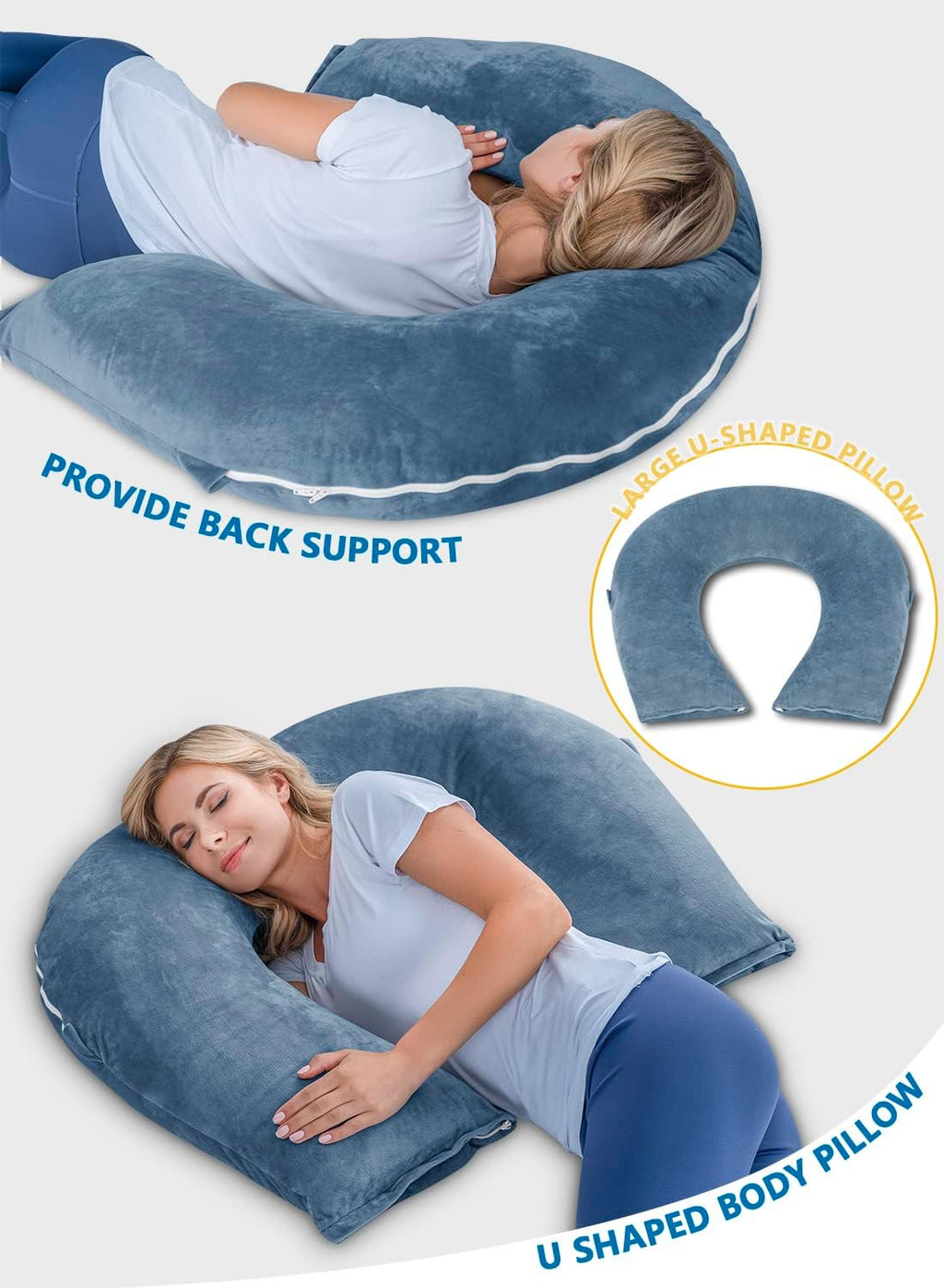 Insen Reading Pillow, Back Pillow for Sitting in Bed for Reading, Nurse & Relax, Reading Pillow for Adults, Moms & Kids, Sit Up Pillow for…