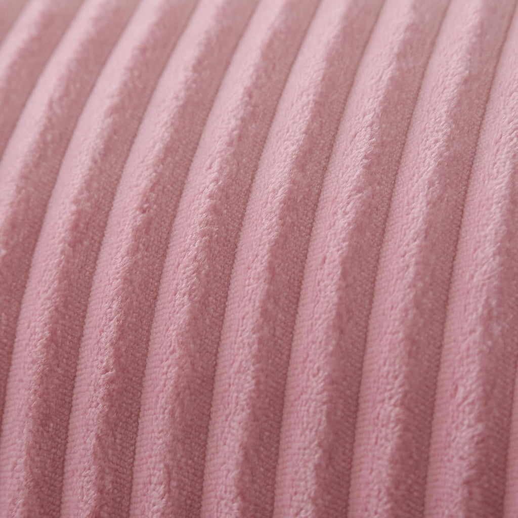 Corduroy Wedge Reading Pillow for Bed, 3 Sizes, 4 Colors for Bed, Sofa, Office Chair (Pink, Medium 19 * 16 * 7in)