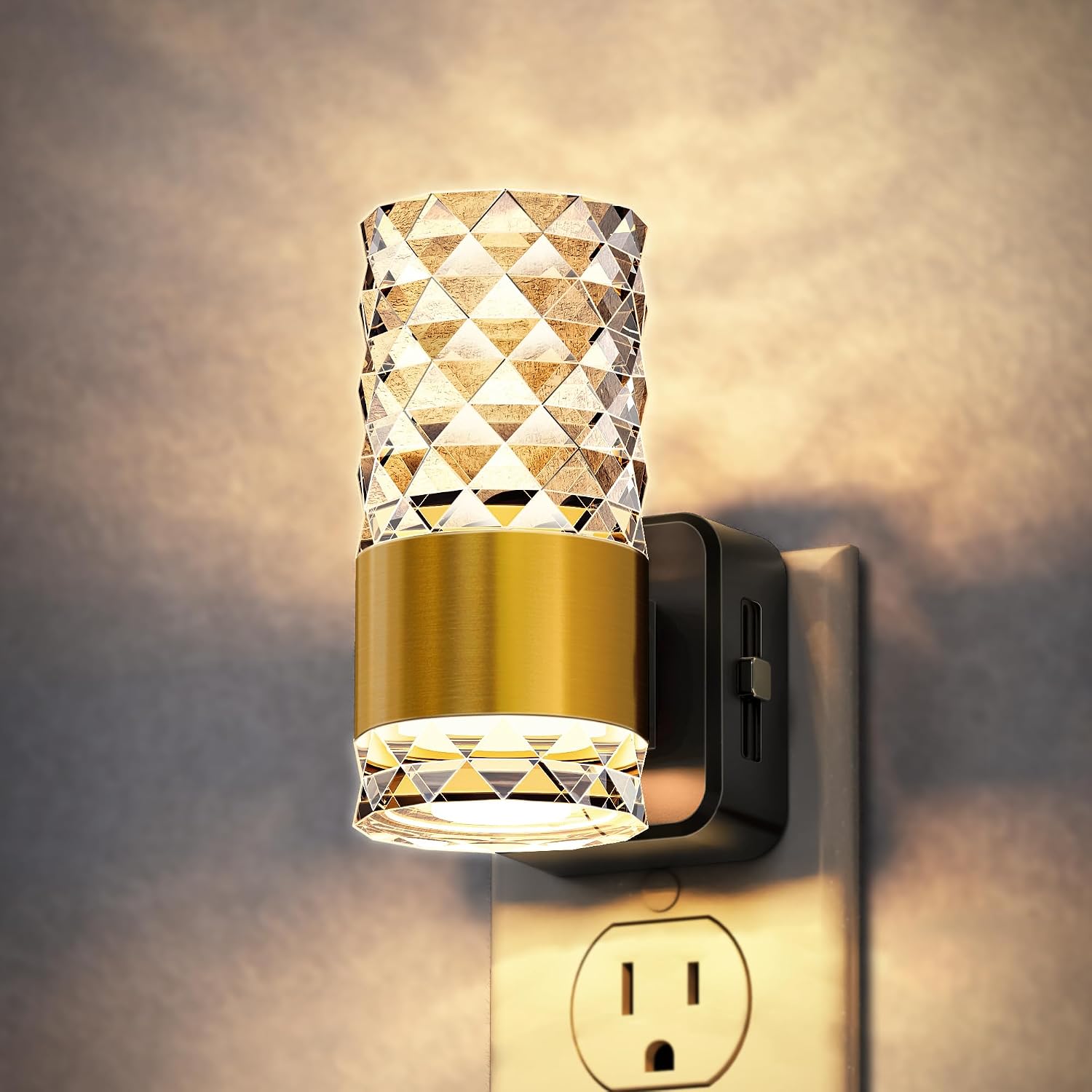 DORESshop LED Night Light, Night Lights Plug into Wall, Acrylic Night Light with Dusk to Dawn Sensor 0-100 LM Adjustable Brightness…